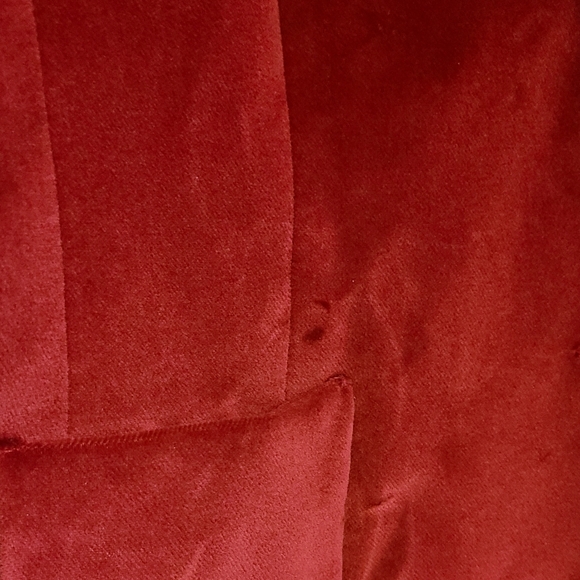 Talbot Petites Burgundy Velvet Looking Jacket - Picture 10 of 12